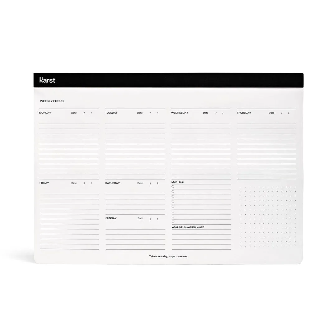 A4 Weekly Desk Pad
