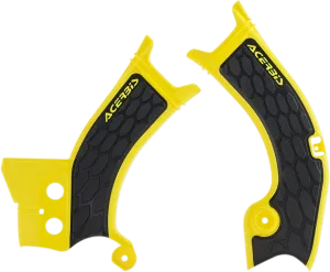 ACERBIS X-Grip Frame Guards - Yellow/Black 2686601017