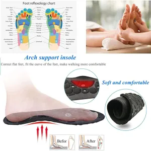 Acupressure Magnetic Insole, Magnetic Therapy Insoles, Reflexology Insoles, Massage Orthopedic Insoles, for Pain Relie Plantar Fasciitis, Weight Loss,L