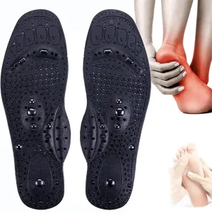 Acupressure Magnetic Insoles for Foot/Feet Therapy, Massage Insoles Reflexology Insoles Orthopedic Insoles for Men & Women, Shoe Inserts for Plantar Fasciitis,S