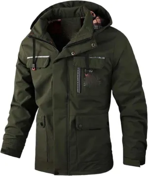 Aoleaky Men Outdoor Jacket Spring Autumn Windbreaker Hooded Coat Men Outwear Clothing Waterproof Casual Jacket Men