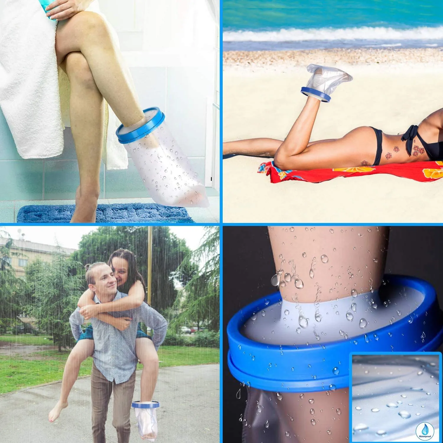 Aozzy superstore Waterproof Cast & Bandage Adult Protector Used for Whilst Showering/Bathing (Adult Short Leg)