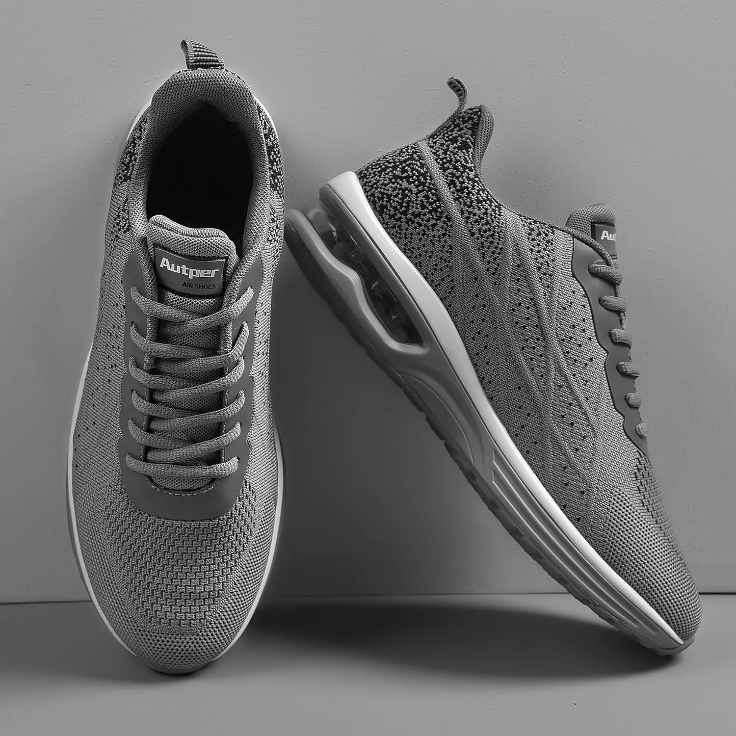 Autper Mens Athletic Running Tennis Shoes Lightweight Sport Gym Jogging Walking Sneakers US 7-US 12.5