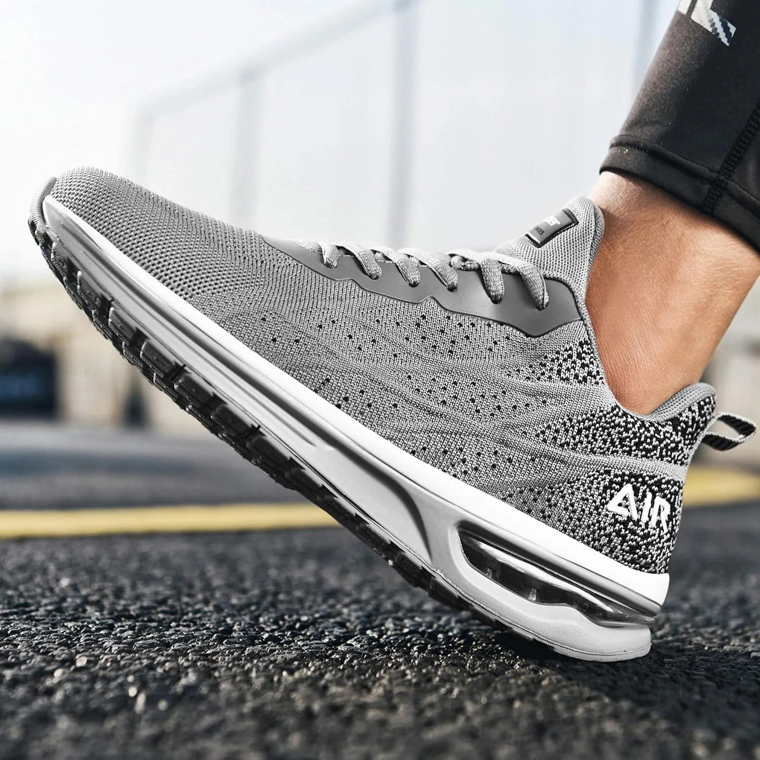 Autper Mens Athletic Running Tennis Shoes Lightweight Sport Gym Jogging Walking Sneakers US 7-US 12.5