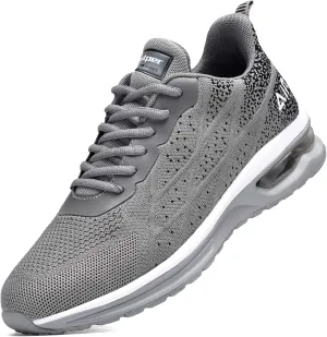 Autper Mens Athletic Running Tennis Shoes Lightweight Sport Gym Jogging Walking Sneakers US 7-US 12.5