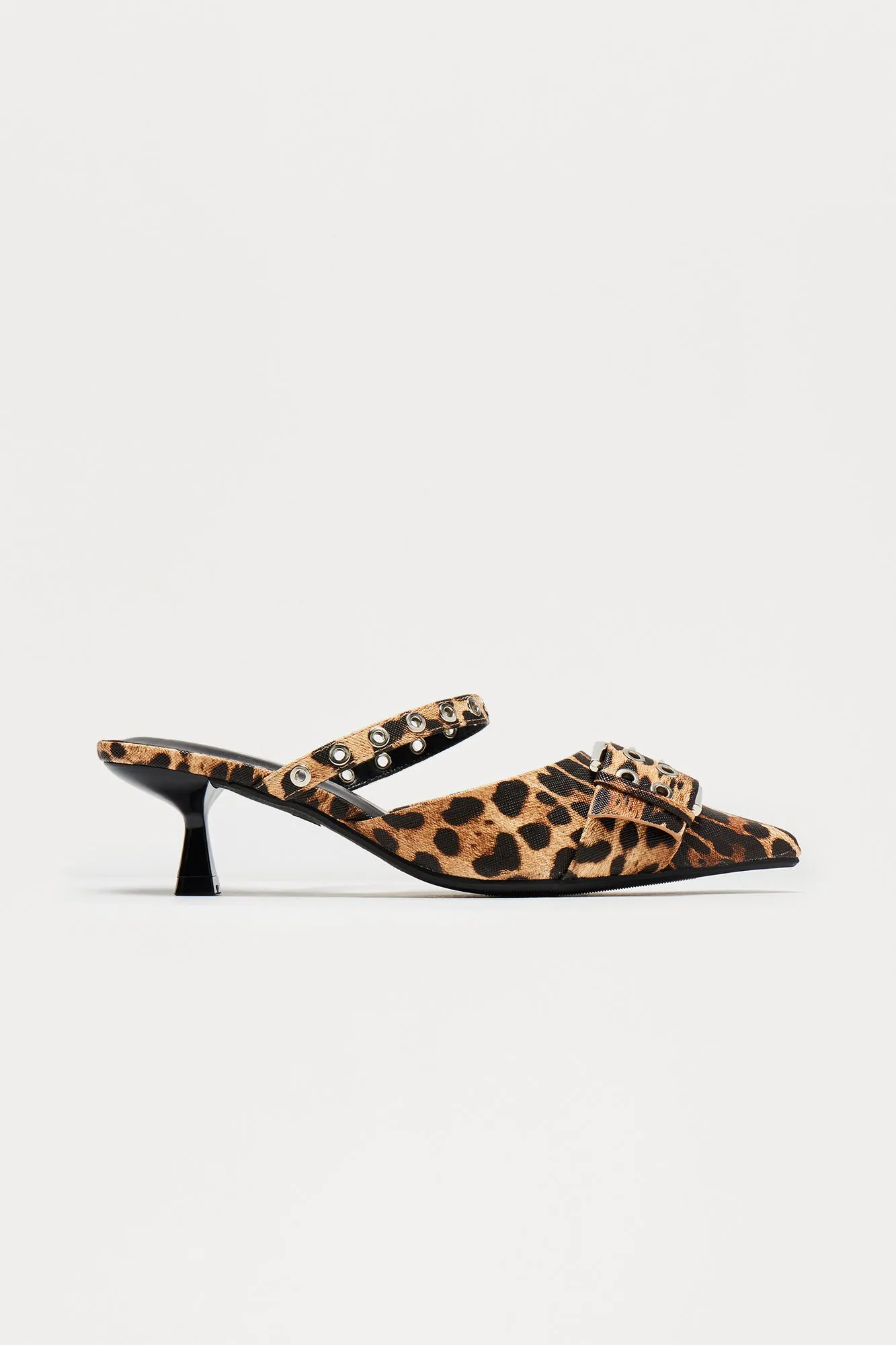 Bale Hardware Kitten Heel Pumps - Leopard