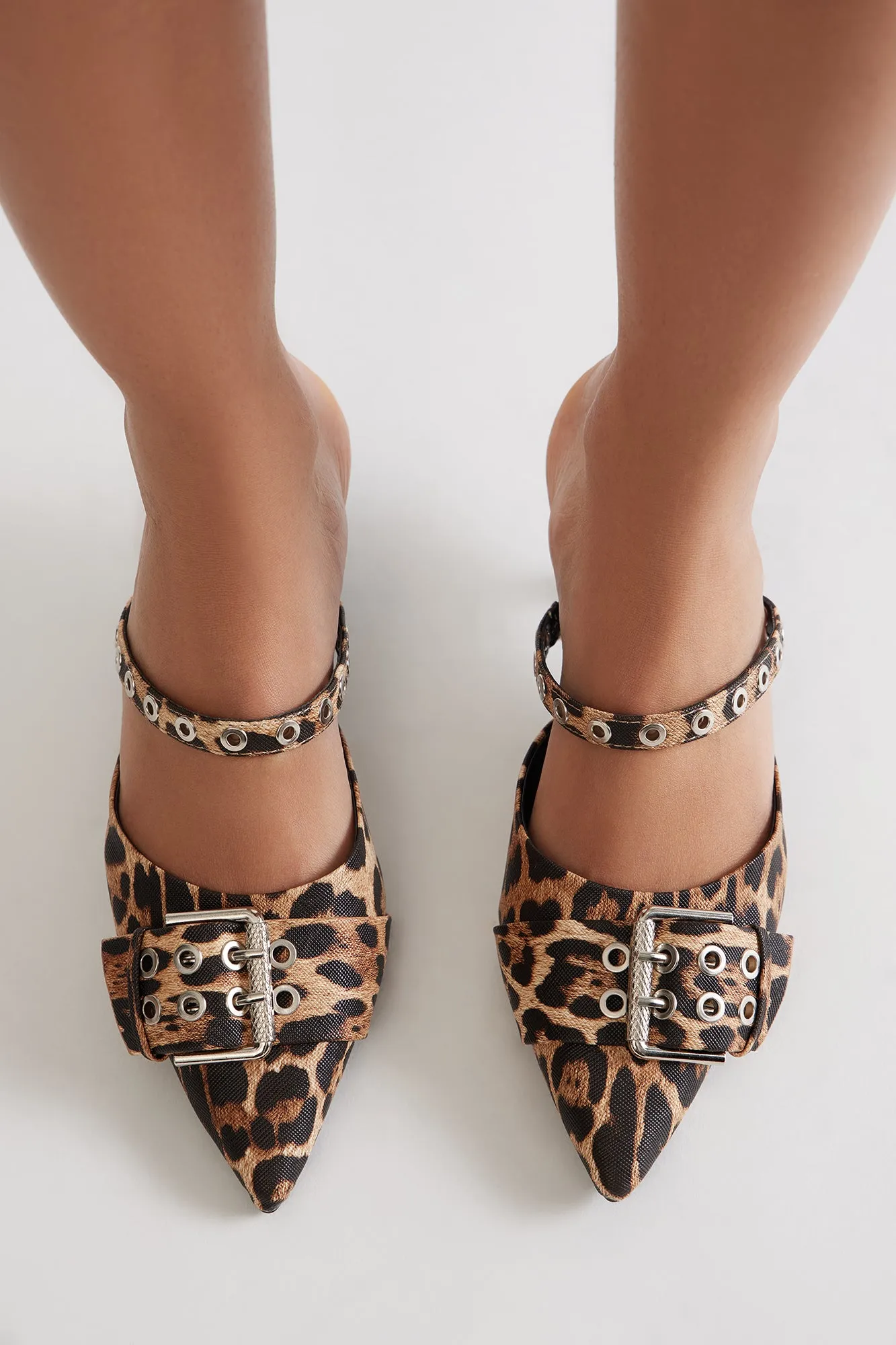 Bale Hardware Kitten Heel Pumps - Leopard