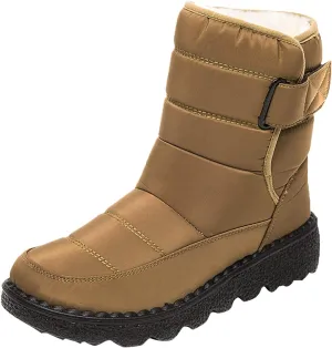 Black Winter Snow Boots for Women Cute Womens Platform Snow Boots Womens Boots for Snow Boots for Winter Waterproof Botas Largas De Invierno Para Mujer Con TacN