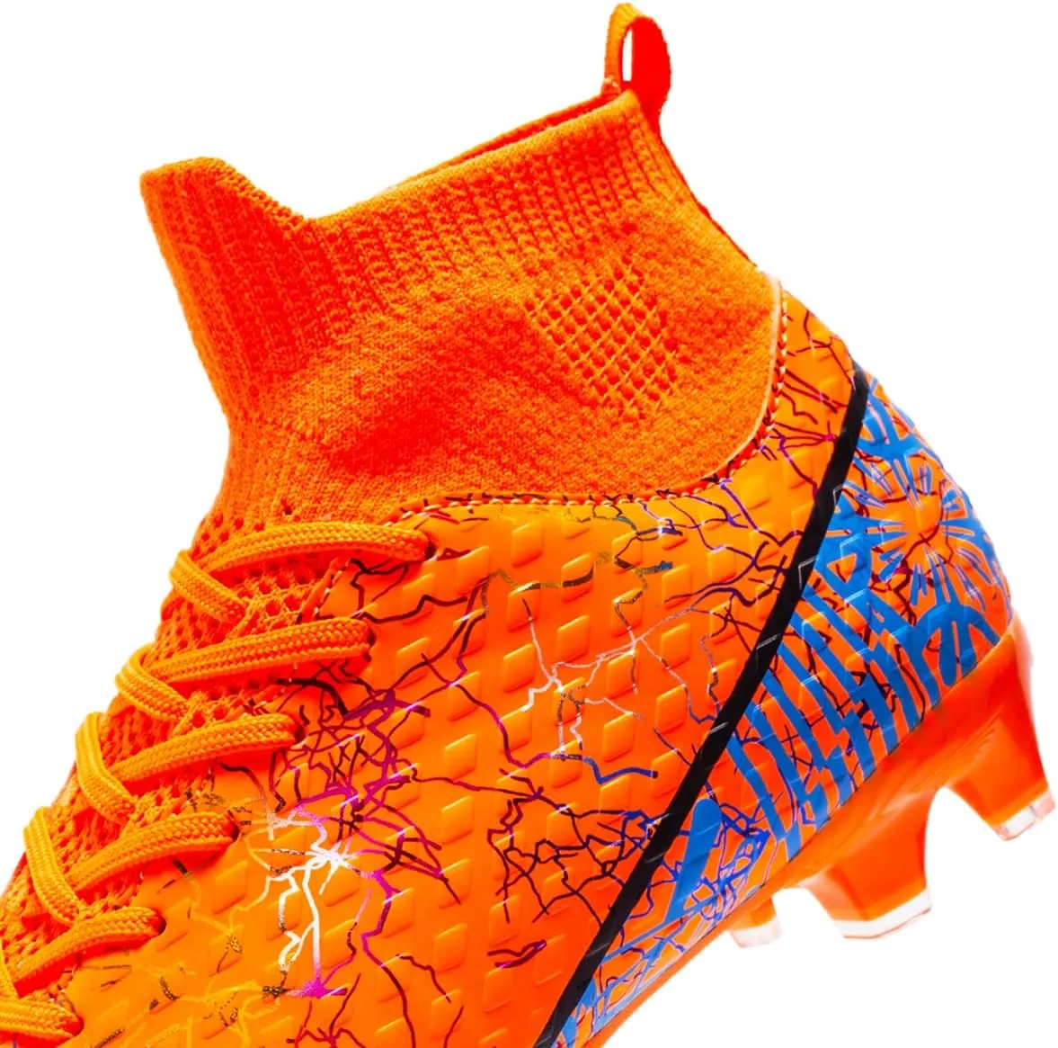 Boys Girls Soccer Cleats High-top Youth Training Football Cleats Lightweight Futsal