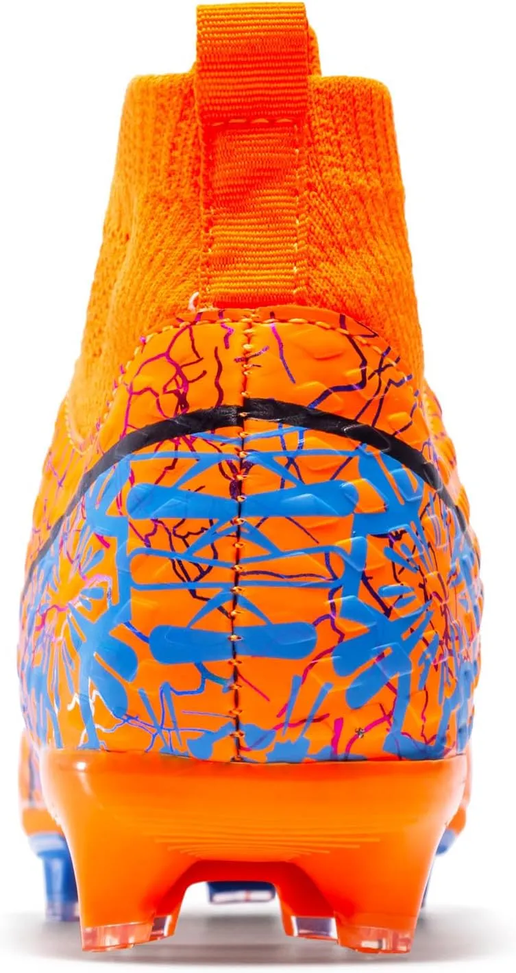 Boys Girls Soccer Cleats High-top Youth Training Football Cleats Lightweight Futsal