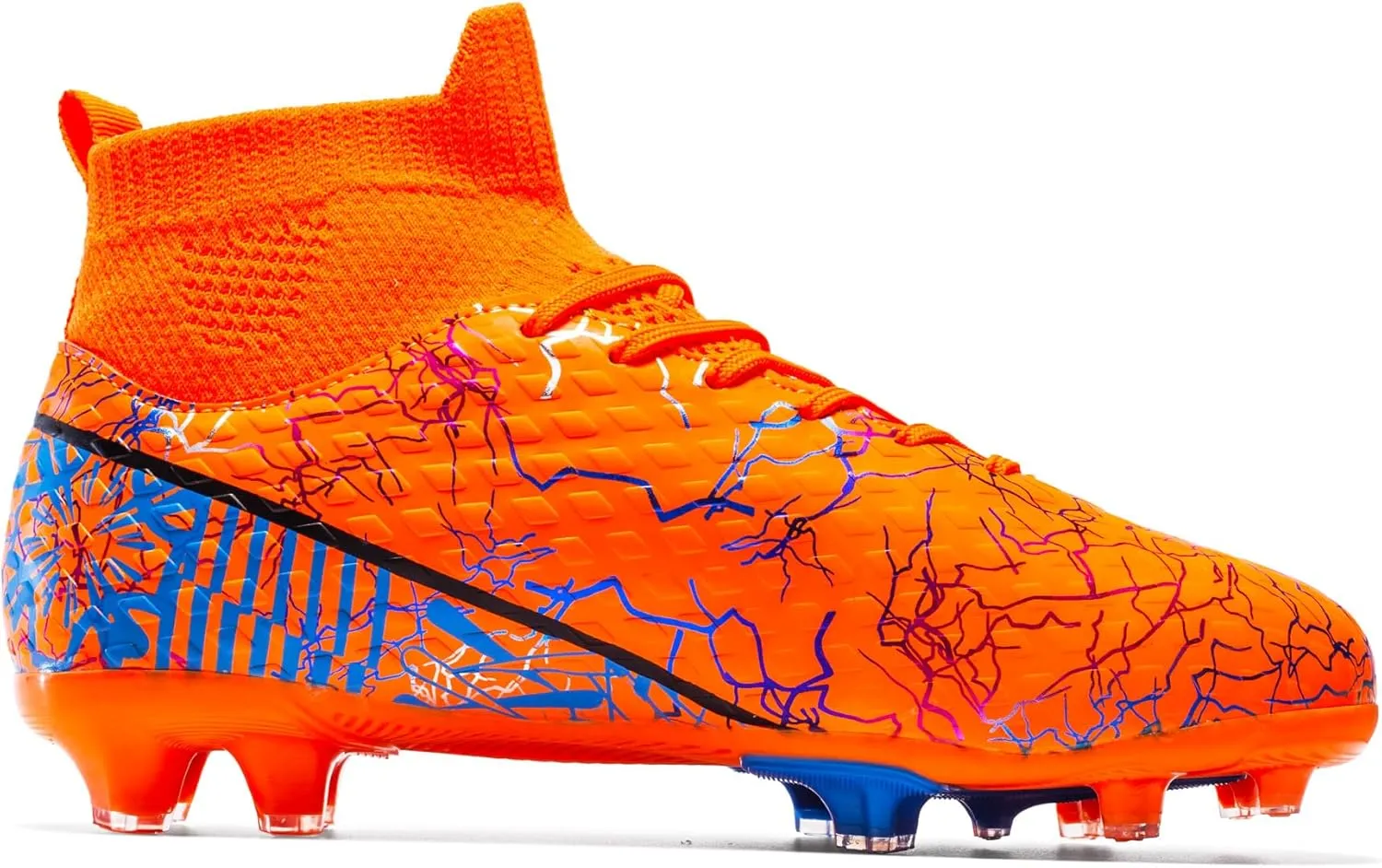 Boys Girls Soccer Cleats High-top Youth Training Football Cleats Lightweight Futsal