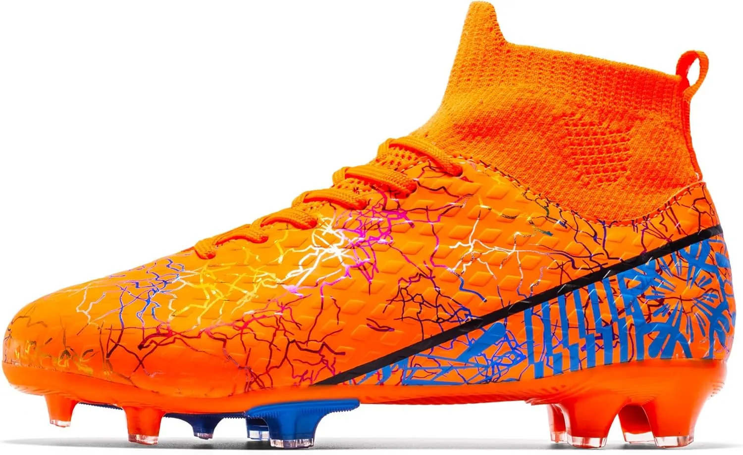 Boys Girls Soccer Cleats High-top Youth Training Football Cleats Lightweight Futsal