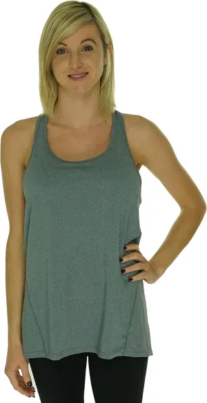 Calvin Klein Performance Womens Hilo Racerback Quick Dry Tank Top Gray XS