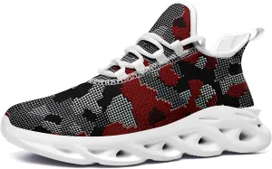Camouflage Running Shoes for Men & Women Lightweight Breathable Sports Sneakers with Cushioned EVA Sole Trail, Jogging,Gym
