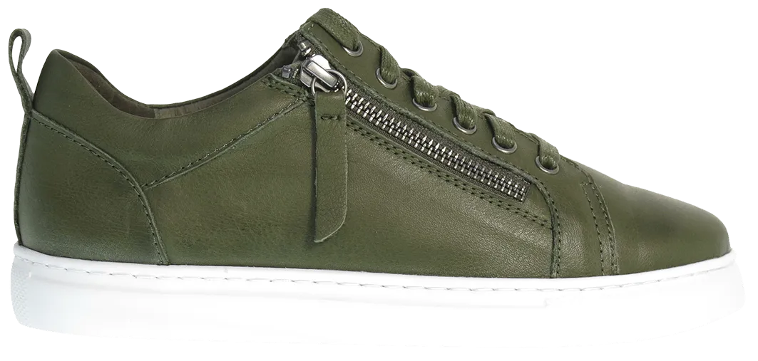 Cassini Women's Moscow Sneakers- Dark Olive