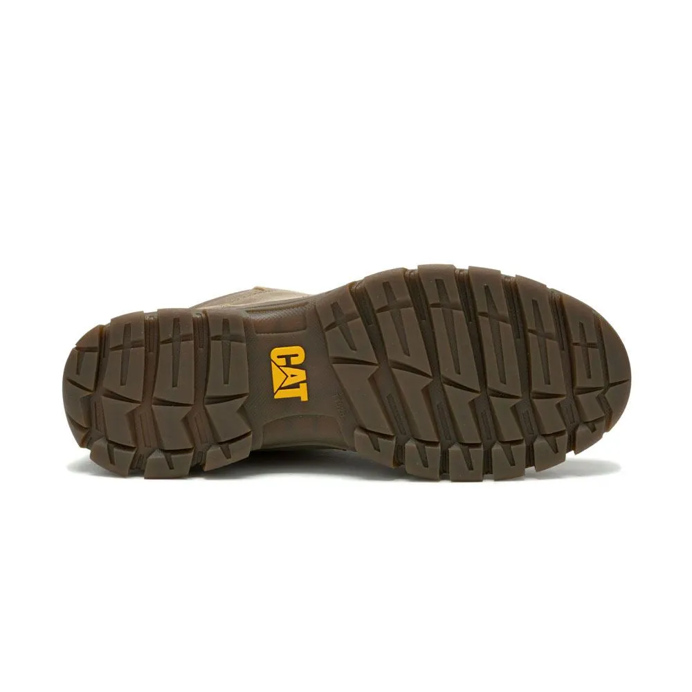 CAT Threshold Chukka Full Grain Leather Boots for Men (P725953) in Mushroom, Sizes 9-12
