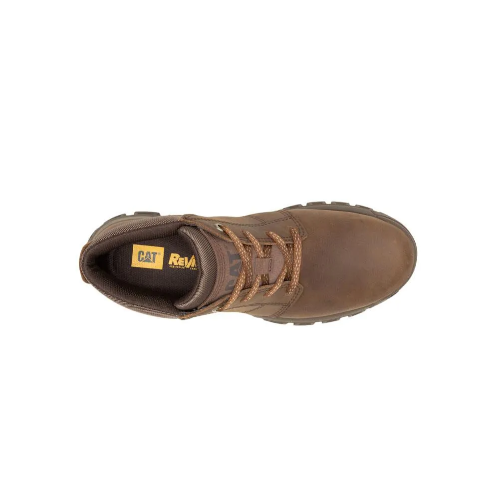 CAT Threshold Chukka Full Grain Leather Boots for Men (P725953) in Mushroom, Sizes 9-12