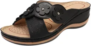 Cathalem Platform Flip Flops for Women Wedge Sandals Comfortable Walking Sandals Cushion Footbed Platform Sandals
