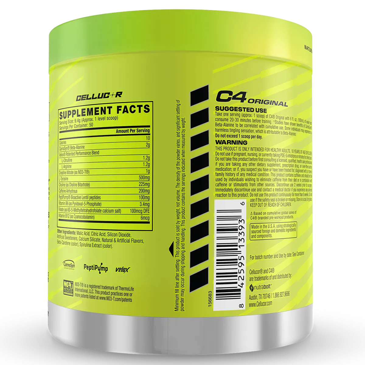 Cellucor C4 Original Pre Workout 50 serve   FREE CAN   FREE SHAKER