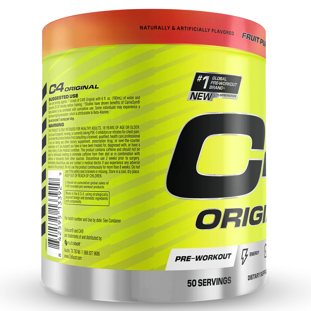 Cellucor C4 Original Pre Workout 50 serve   FREE CAN   FREE SHAKER