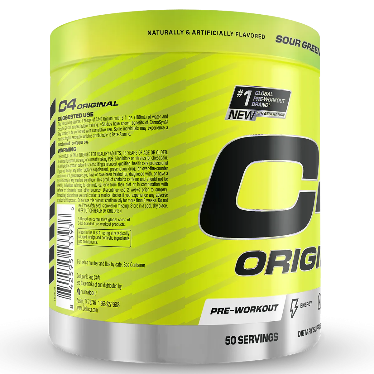 Cellucor C4 Original Pre Workout 50 serve   FREE CAN   FREE SHAKER