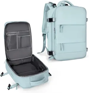 coowoz Large Travel Backpack For Women Men,Carry On Backpack,Hiking Backpack Waterproof Outdoor Sports Rucksack Casual Daypack Travel EssentialsBlue