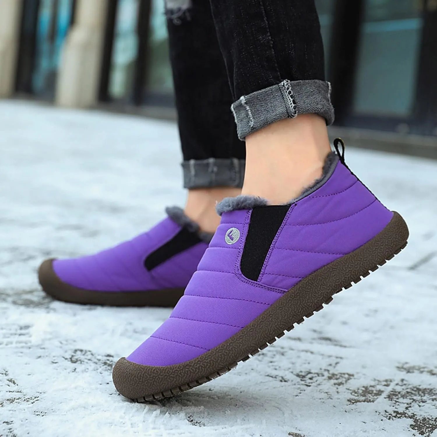 Cute Winter Boots Size 4 Woman Womens Black Snow Boots Womens Wide Snow Boots Waterproof Snowboarding Snowboard Boots Platform Boots for Women with Fur Interior Suede Winter Boots