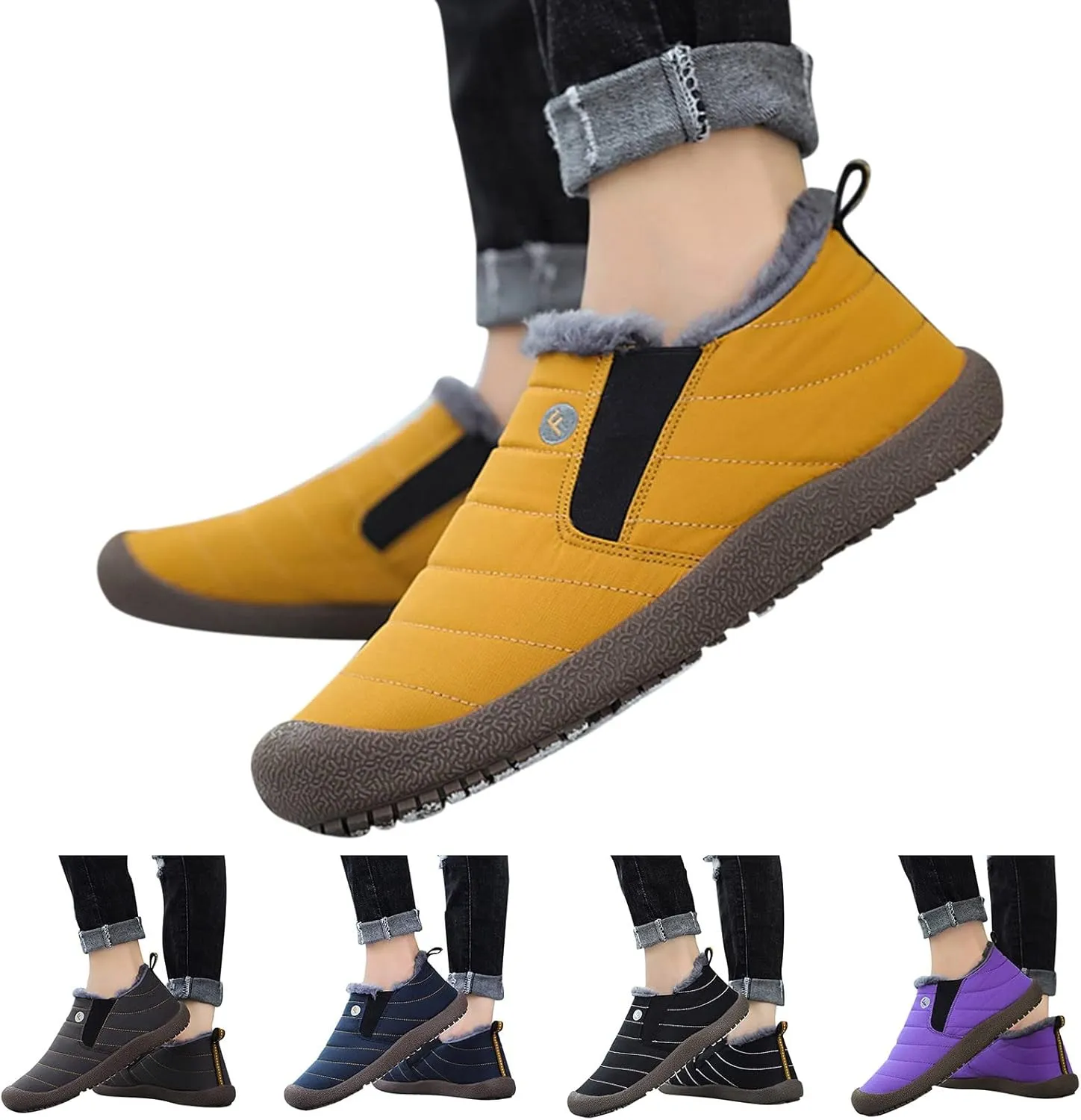 Cute Winter Boots Size 4 Woman Womens Black Snow Boots Womens Wide Snow Boots Waterproof Snowboarding Snowboard Boots Platform Boots for Women with Fur Interior Suede Winter Boots