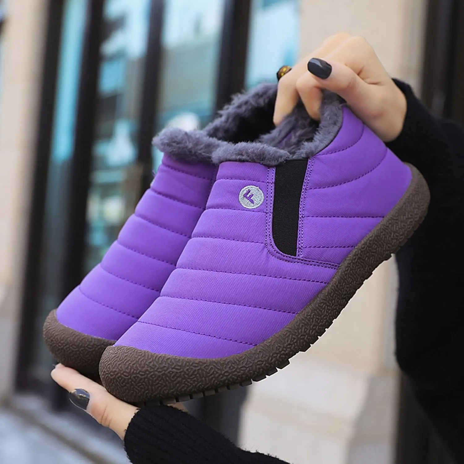 Cute Winter Boots Size 4 Woman Womens Black Snow Boots Womens Wide Snow Boots Waterproof Snowboarding Snowboard Boots Platform Boots for Women with Fur Interior Suede Winter Boots
