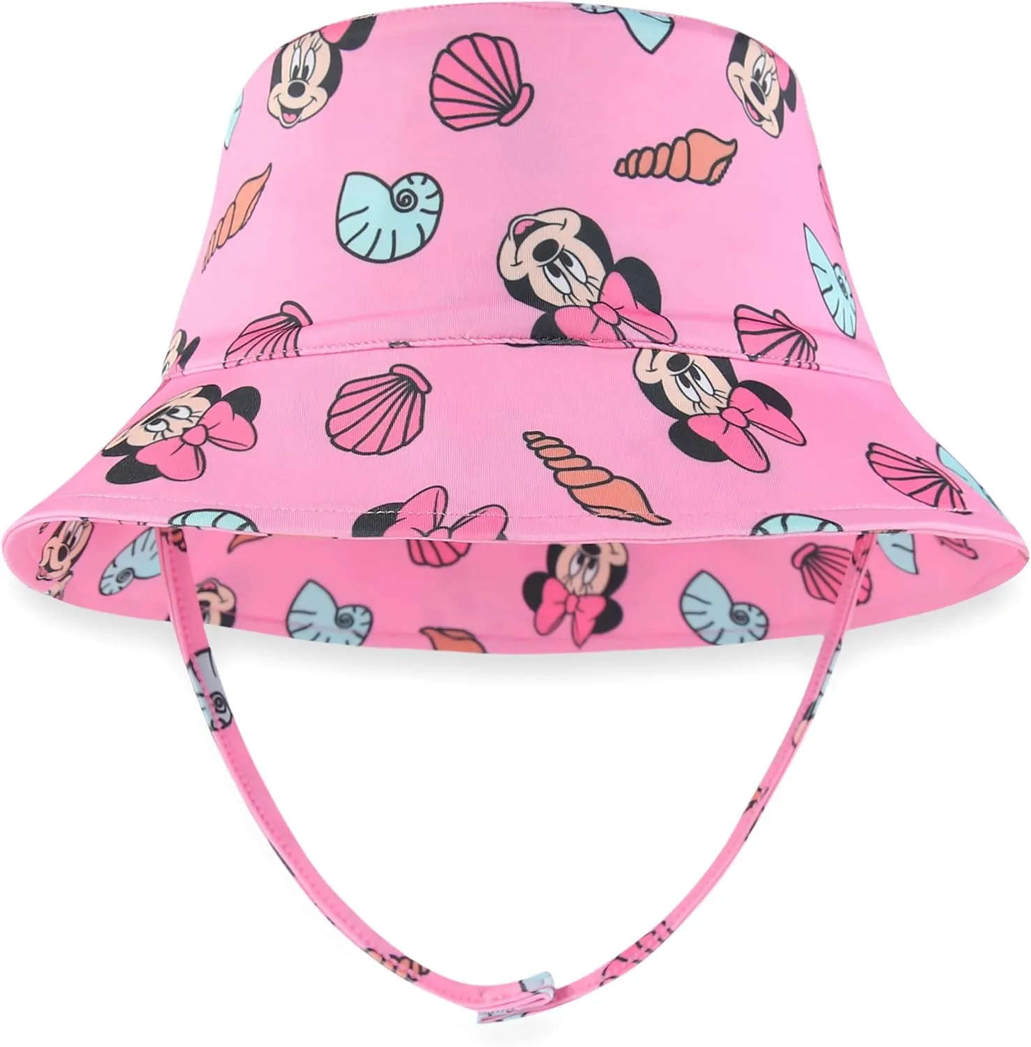 Disney Baby Girls Minnie Mouse UPF 50  Rash Guard, Bikini Bottom, & Hat 3-Piece Swimsuit Set for Infants