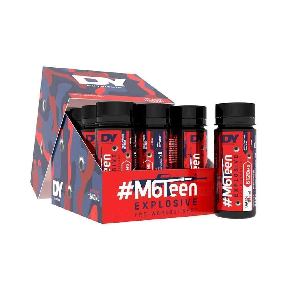 Dorian Yates #M6Teen Pre Workout Liquid Shots 12x60ml