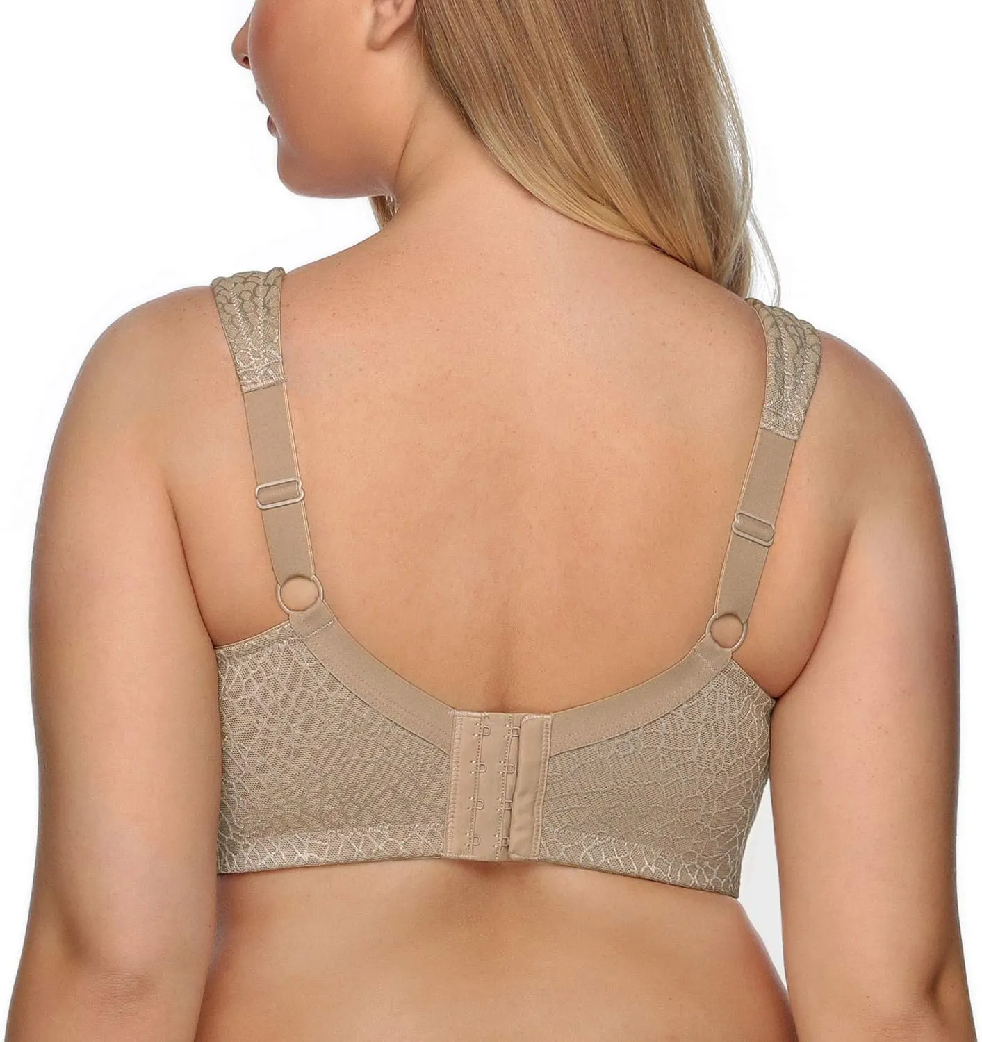 DotVol Women's Full Figure Minimizer Bras Comfort Large Busts Wirefree Non Padded Plus Size Bra