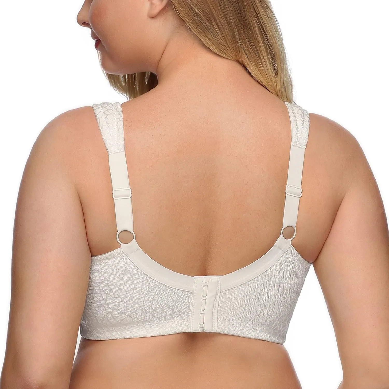 DotVol Women's Full Figure Minimizer Bras Comfort Large Busts Wirefree Non Padded Plus Size Bra