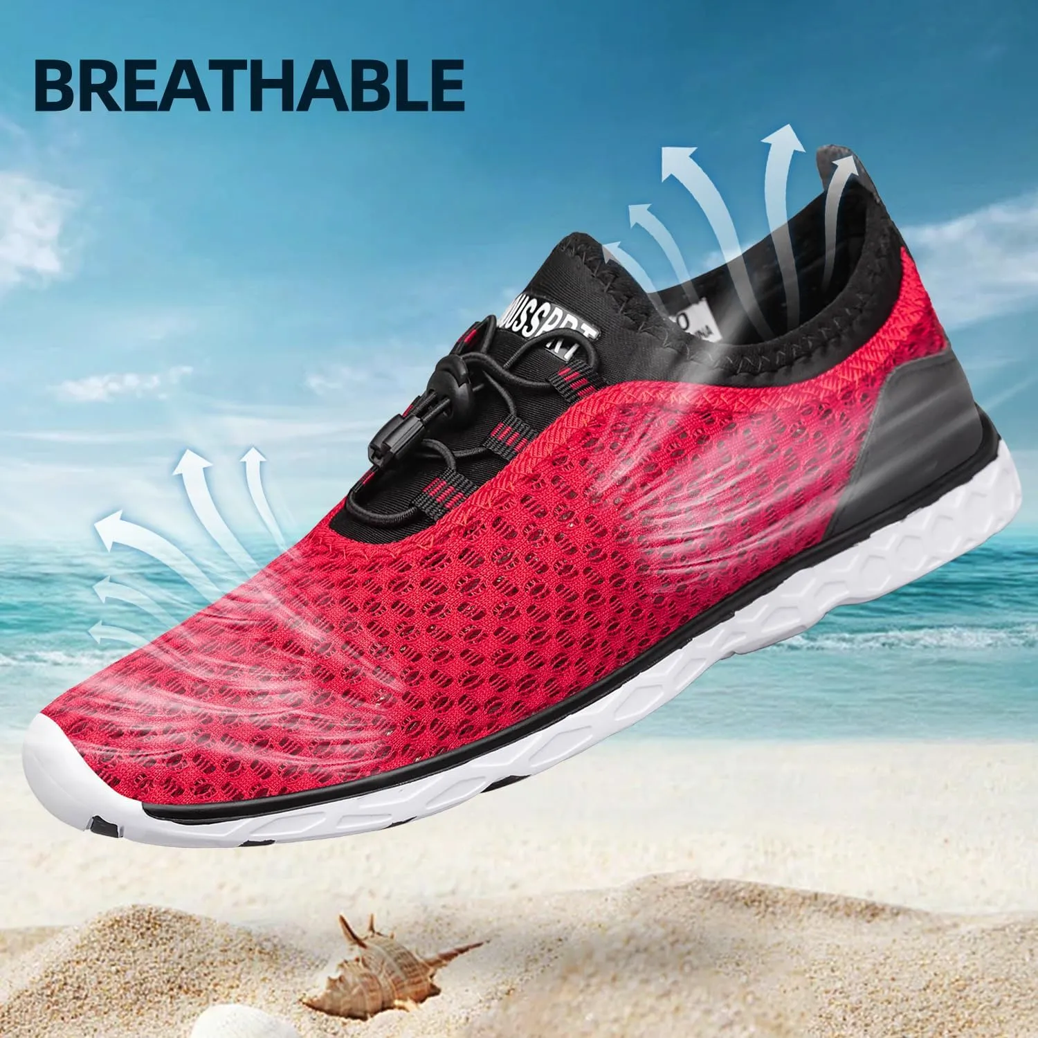 DOUSSPRT Women's Water Shoes Quick Drying Sports Aqua Shoes