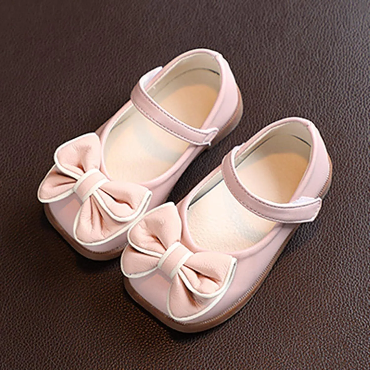 Flower Girl Ballet Flat?? Bow Ballerina Mary Jane Dress Shoes for Par??y School Wedding Baptism Elegant ??xfords