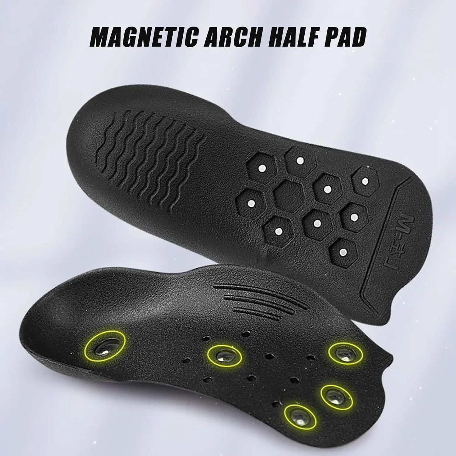 Foot Support Insoles - Magnetic Arch Support Massage Insole | Foot Massage Insert, Magnetic Insole, Orthopedic Massaging Shoe Inserts for Girls Men Teens Youth Athletes