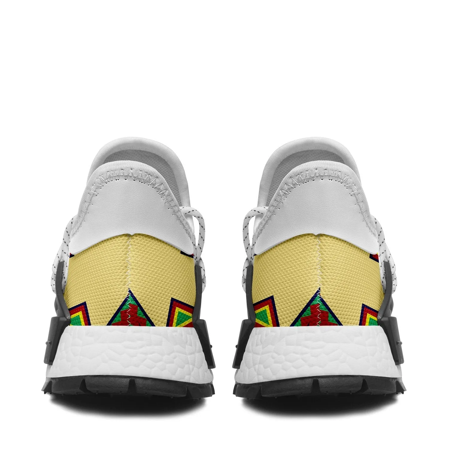 Geometric Floral Spring Vanilla Okaki Sneakers