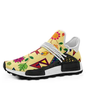 Geometric Floral Spring Vanilla Okaki Sneakers