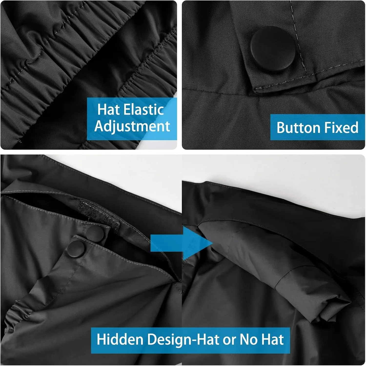 Girls Boys Rain Jackets, Lightweight Waterproof Kids Rain Coats with Hood Windbreakers for Kids