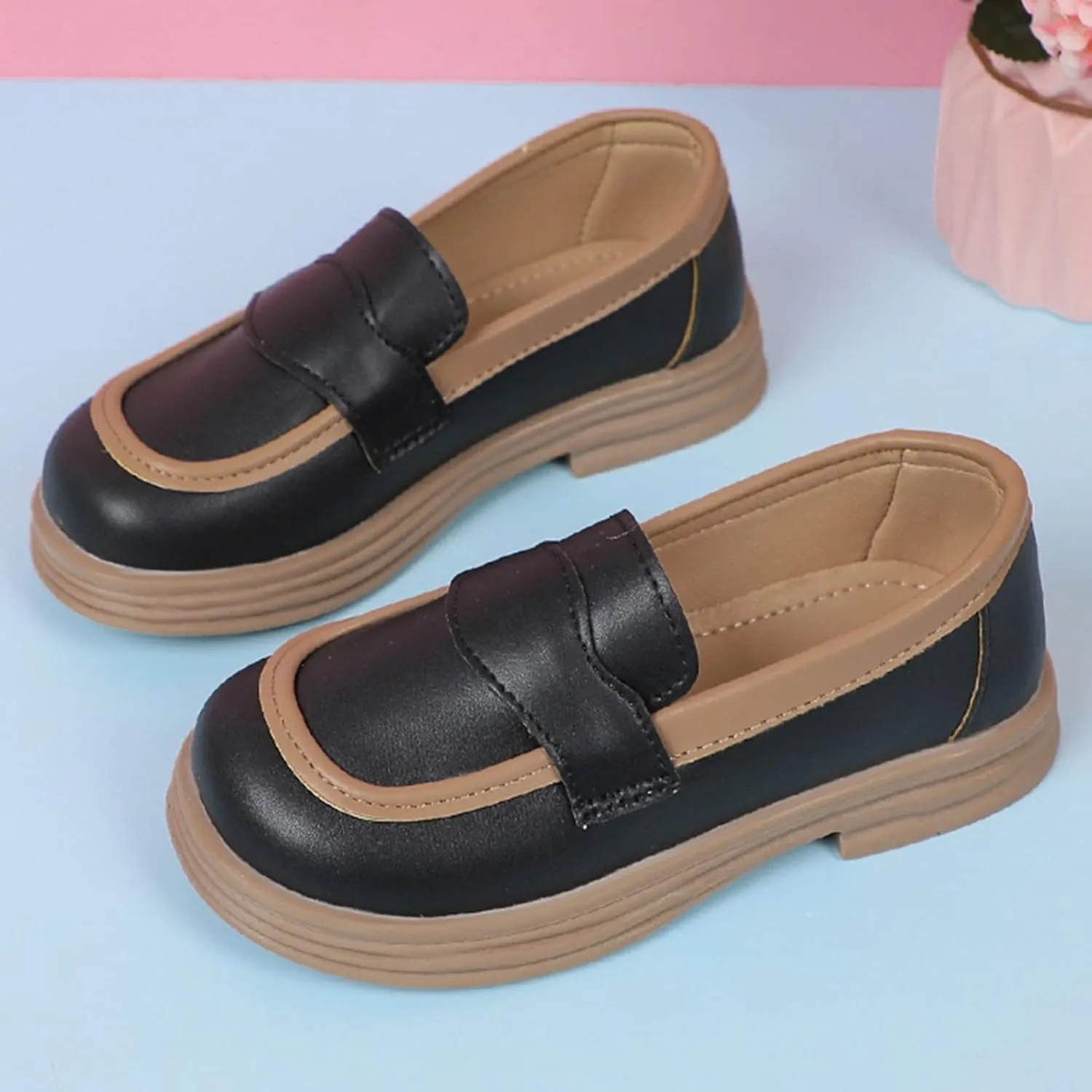 Girls School Mary Jane Shoes Chunky Heel Platform Slip On Fashion Casual Walking Shoes for Little Child 2t Girl Shoes
