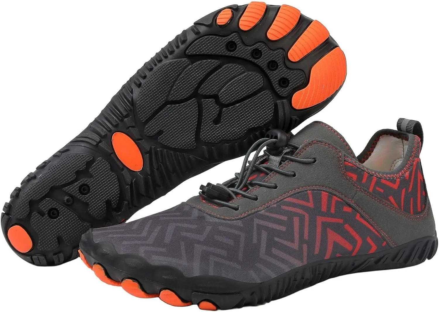 Hike Barefoot Shoes Womens Mens Anti-Slip Grounded Footwear Unisex Quick-Dry Wide Toe Box Healthy Breathable Sneaker Beach Pool Aqua Swim Surf Walking Hiking Shoes