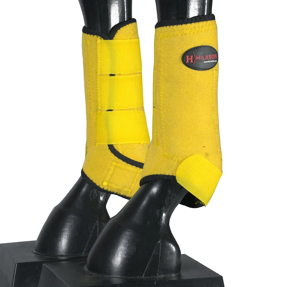 HILASON L M S Horse Front Rear Hind Leg Sport Boots & Bell Boots 6 Pack