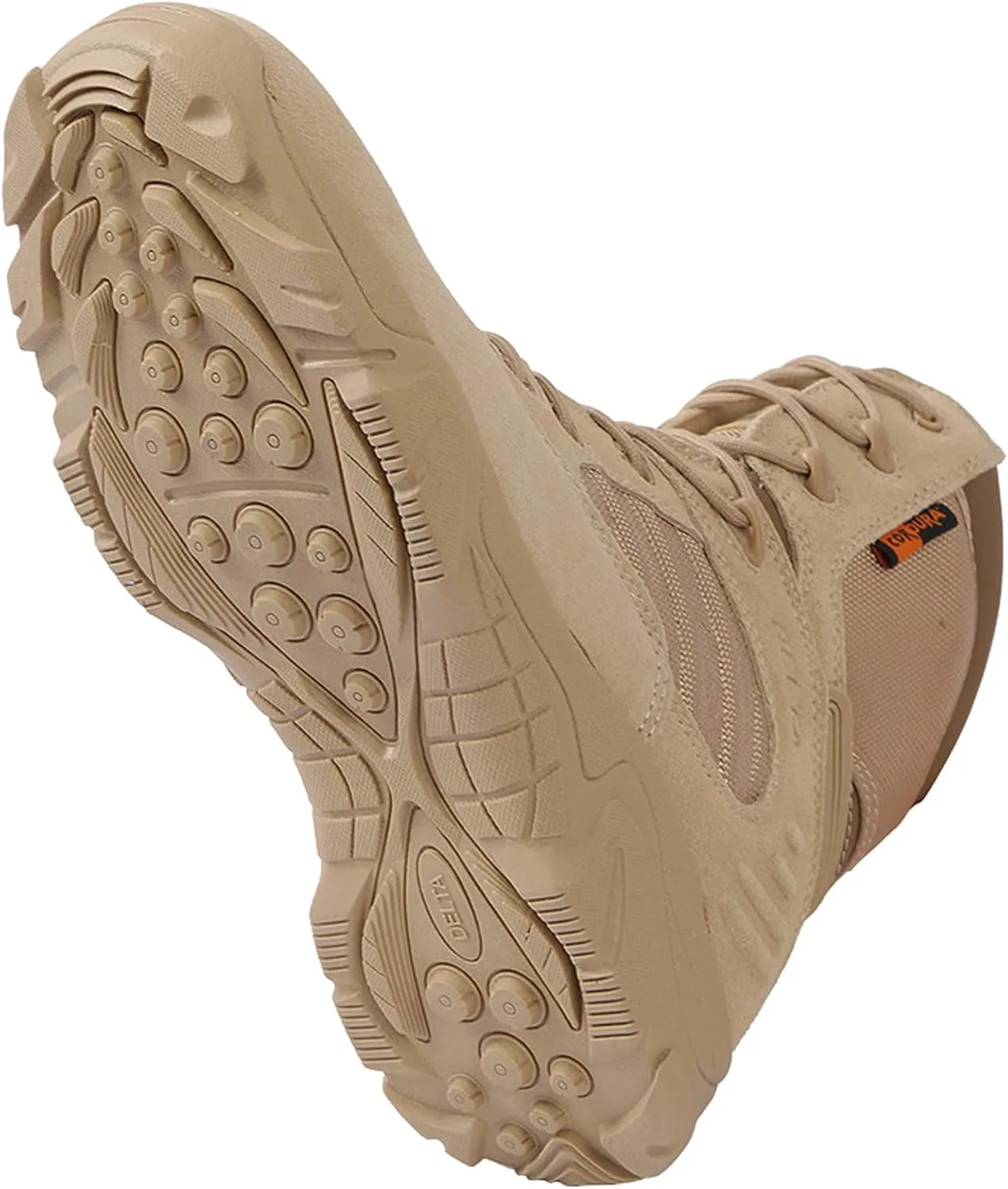 hongrenamz Men's Hiking Boots Waterproof High Rise Outdoor Walking Lace Up Anti-Slip Ankle Boots Camping Trekking Shoes-Sand||EU38/US6.5