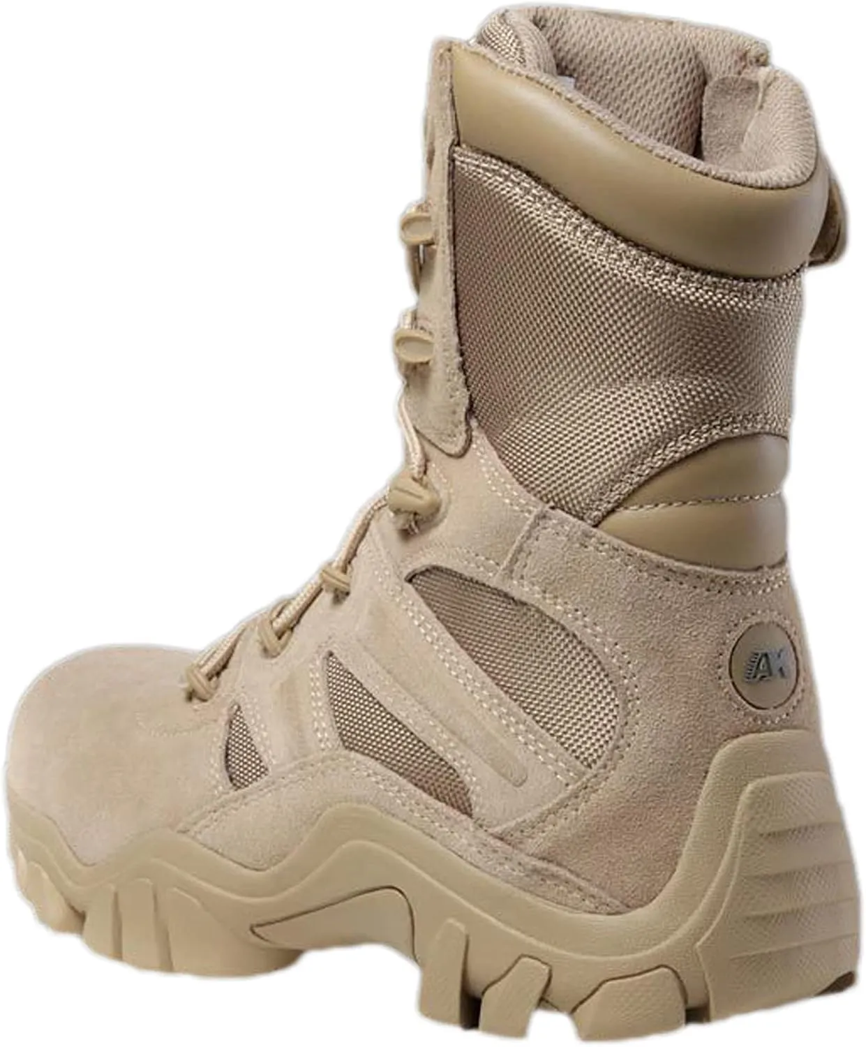 hongrenamz Mens Walking Boots High Top Waterproof Walking Outdoor Camping Shoes Travel Trekking Trails Sand-EU44/US10