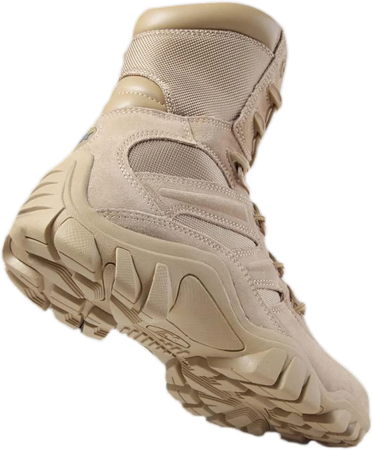 hongrenamz Mens Walking Boots High Top Waterproof Walking Outdoor Camping Shoes Travel Trekking Trails Sand-EU44/US10
