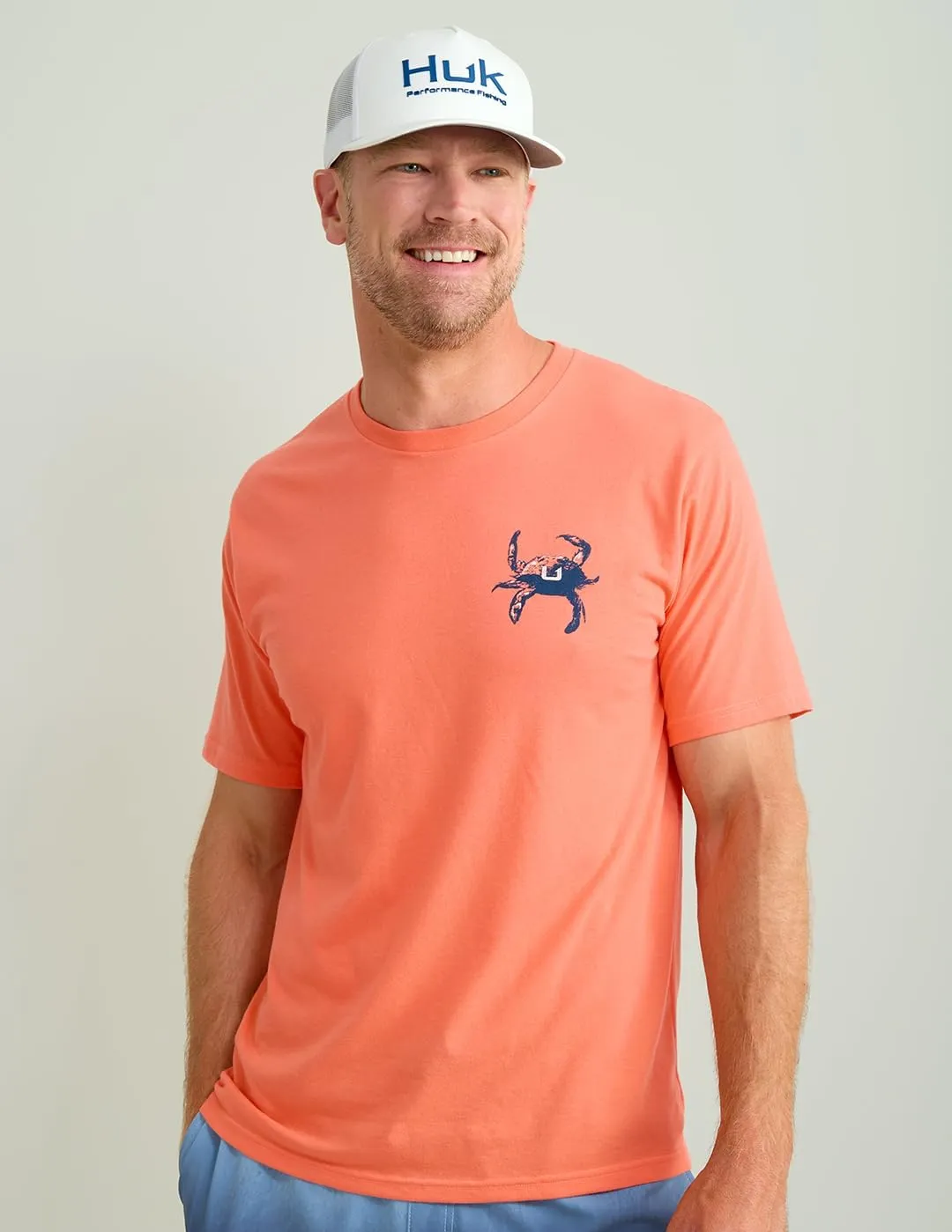 HUK Mens Fishing Graphic Tee, Performance Short Sleeve, Quick-Dry