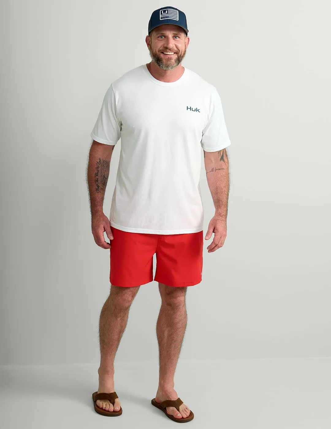 HUK Mens Fishing Graphic Tee, Performance Short Sleeve, Quick-Dry