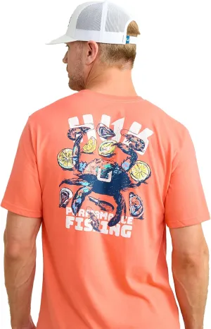HUK Mens Fishing Graphic Tee, Performance Short Sleeve, Quick-Dry