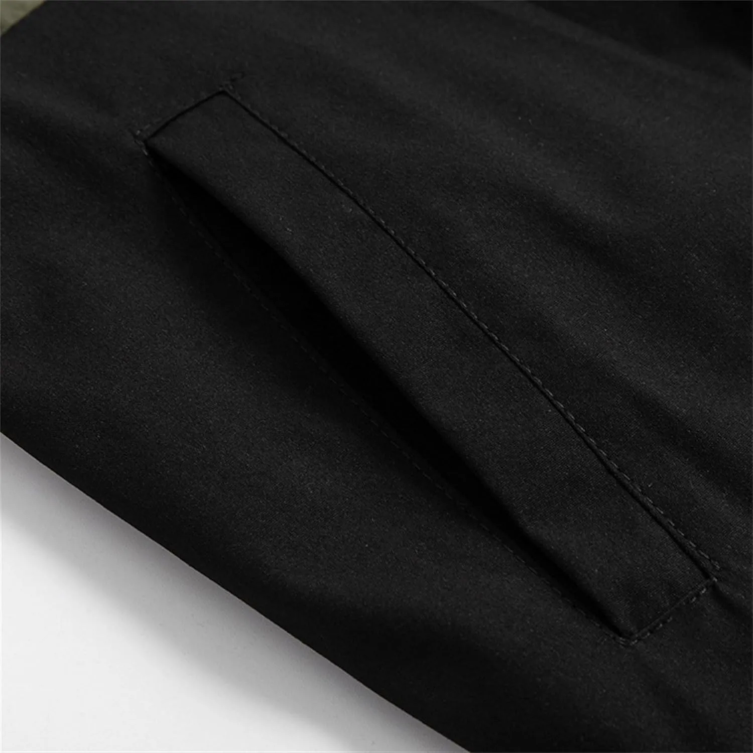 JEsilunmaMY Men's Color Block Casual Bomber Jacket Long Sleeve Lightweight Hooded Sportswear Zip Up Winter Warm Windbreaker