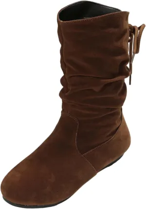 Knee High Boots for Women Mid Calf Boots for Women Non Slip Mid Calf Boots Winter Boots for Women Hiking Boots